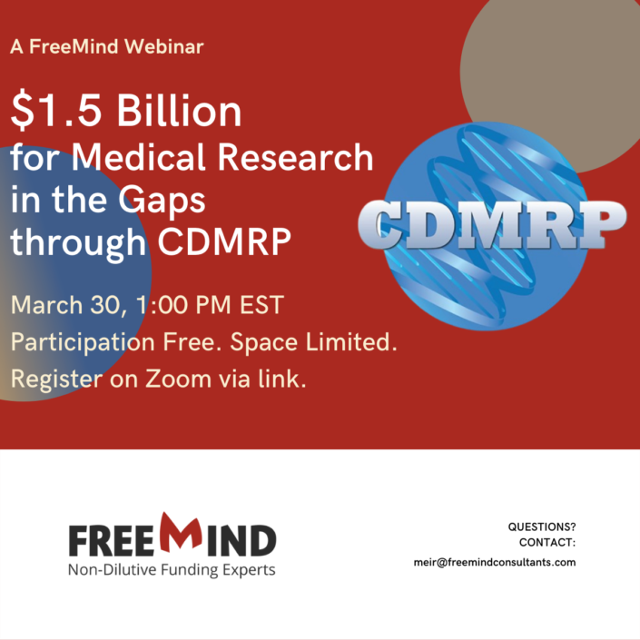 Get the recording and slides from our CDMRP 2022 funding opportunities webinar