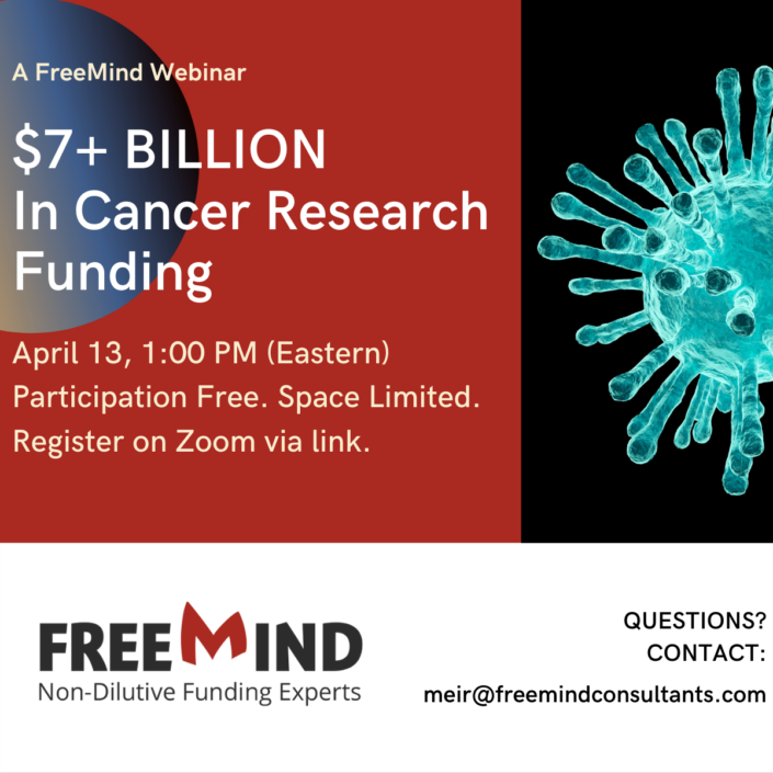 $7.245 Billion in Funding Opportunities for Cancer Research. Join our webinar to fund out more.