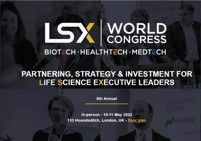 LSX World Congress. In-person in London May 10-11, 2022. Online May 16-20.
